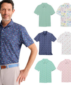 Áo thun polo chơi golf thời trang in logo OEM tùy chỉnh năm 2024, vừa vặn, khô nhanh, thể thao, thời trang dành cho nam