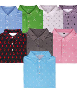 Áo thun Polo Golf hiệu suất cao in logo tùy chỉnh