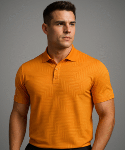 Áo thun polo nam in logo chất lượng cao tay ngắn cổ tròn