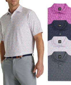 Áo thun polo tay ngắn thoáng khí in logo golf tùy chỉnh