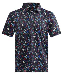 Áo thun thể thao Polo tay ngắn cổ tròn in họa tiết Graffiti