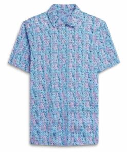 Áo thun polo cotton in họa tiết